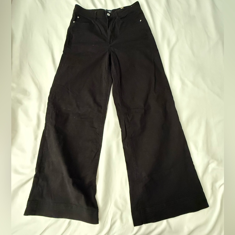 Anthropologie Maeve Black Wide Leg Jeans